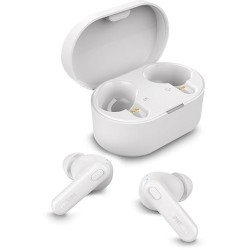 PHILIPS TAT1108WT/00 True Wireless Earbuds, In-Ear, Bluetooth V5.3, Earphones With Mic, 15H Playback,Shank Shape, IPX4, Button Controls, Comfortable Fit, AI Mic For Crystal Clear Sound Quality (White)